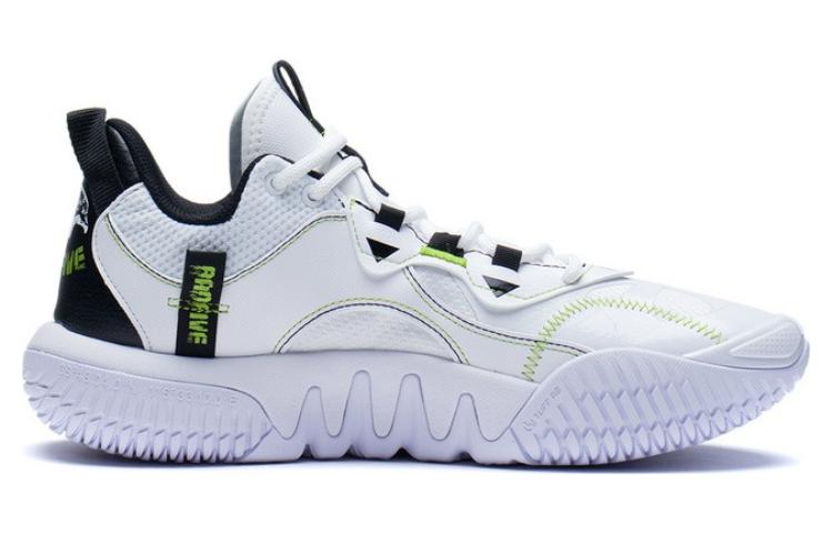 Li Ning Badfive 2.5 Basketball Shoes Men's Low Top White/Black/Green ABFS001-4