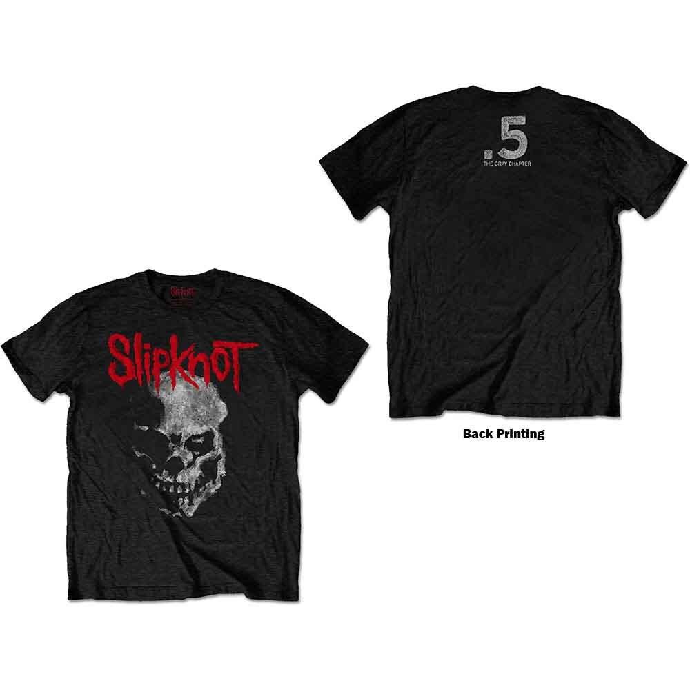 Slipknot Gray Chapter Skull T-Shirt Black New Unisex T-Shirt XXXL