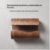 Walnut Wood Tissue Box Large Capacity Elegant Design Decorative Napkin Holder for Home Living Room Bedroom Office