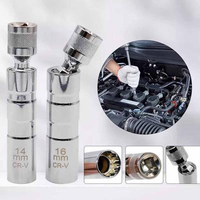 Buji Lokma Anahtarı Adaptörü 14mm16mm Takma Değiştirme Kiti Üniversal Mafsal Mıknatıslı Esnek Lokma 3/8" Tahrik Tamir Aleti