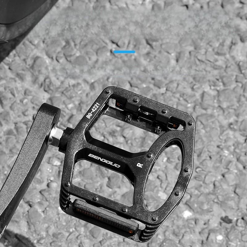 Cykelpedal med dubbla lager i aluminiumlegering för mountainbikecykling och pendling