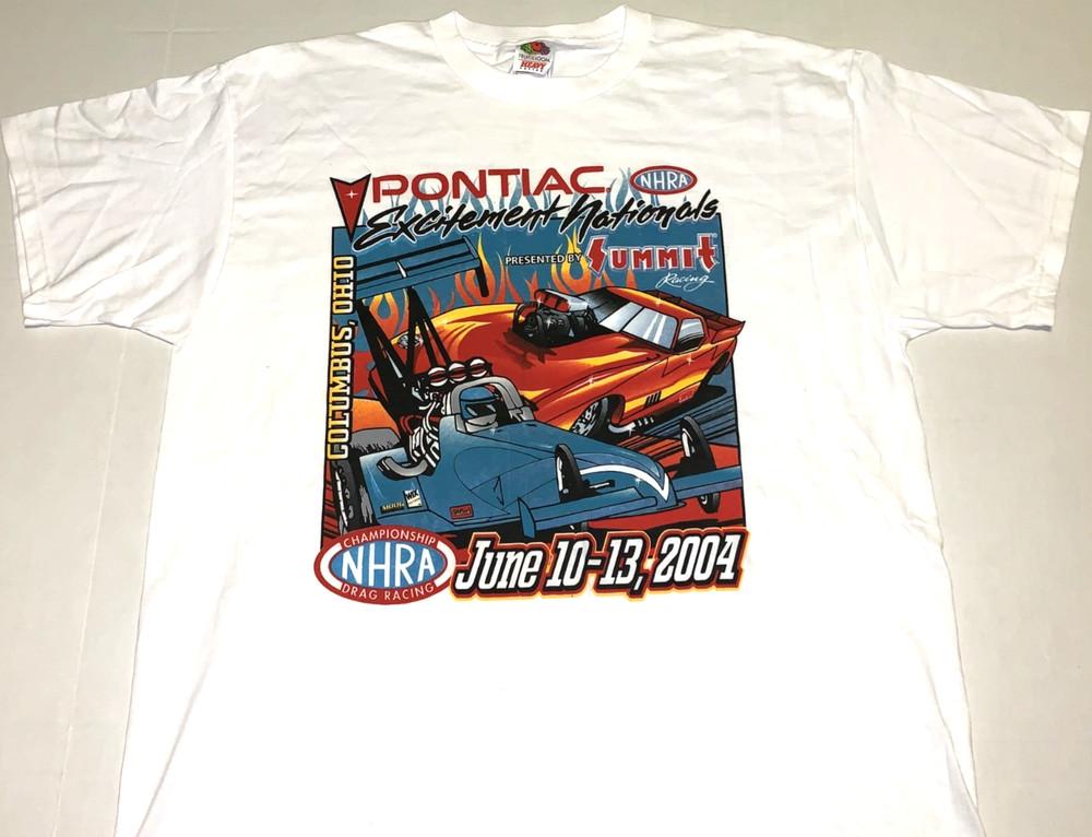 Rare! Vintage 2004 NHRA Drag Racing Championship Columbus Ohio T-Shirt New! XL Unisex T-Shirt L
