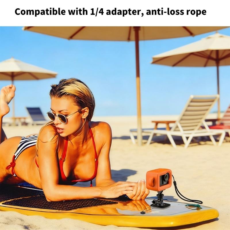 Orange Floating Protective Housing Case For Action3/4/5pro with Buoyancy Cover Box