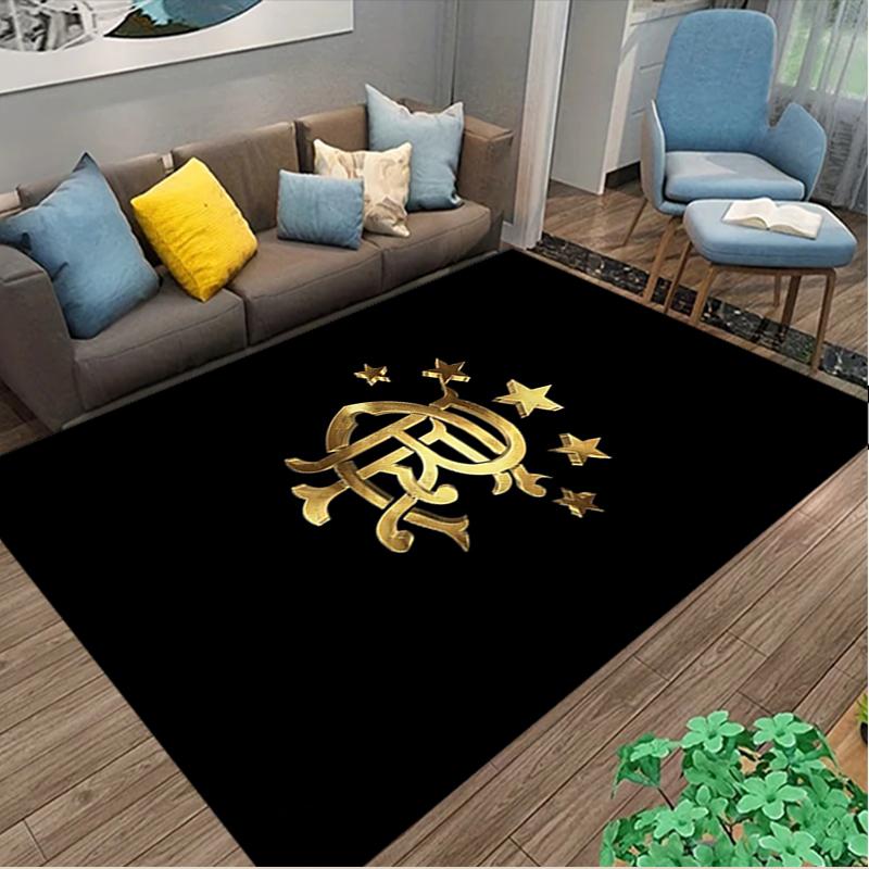 1pc Office Carpet, Rangers FC Chair Rug, Living Room Printed Area Rug, Home Chair Floor Mat