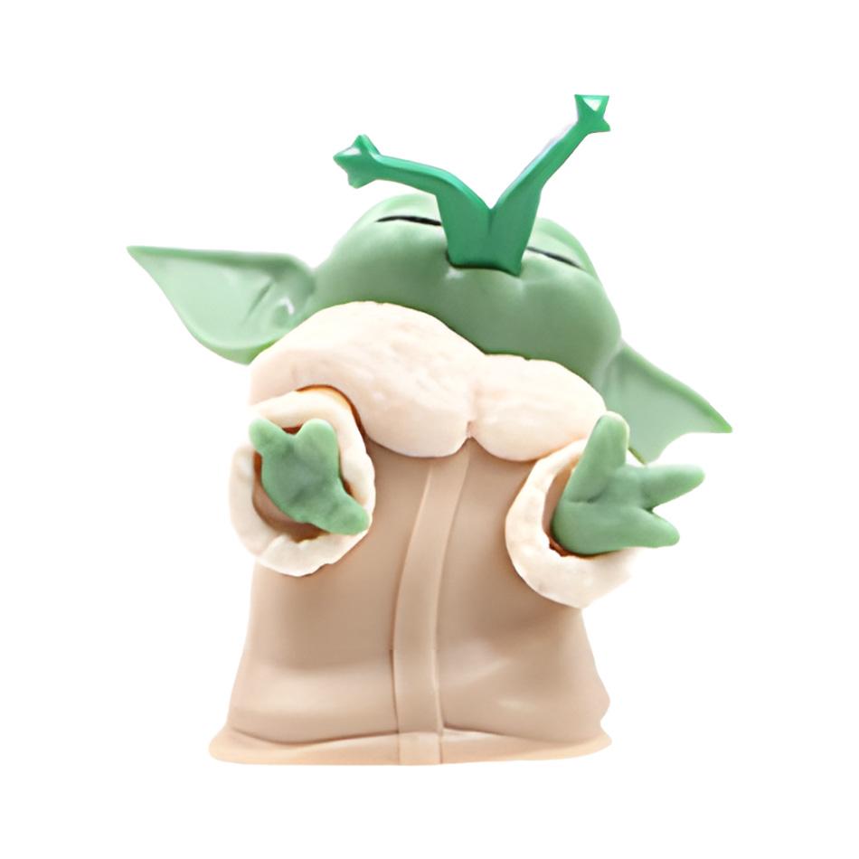 6 uds Toy Master Baby Yoda Darth PVC figura de acción colección de figuras de Anime muñeca Mini juguete modelo para re