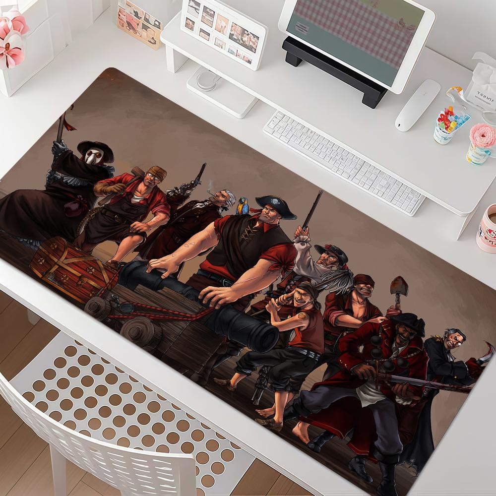 Game T-TF2 Mouse Pad Anti Slip Rubber Edge Locked Thickened Laptop Gaming Desk Mat