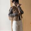Short Down Cotton Vest for Women Off-season New Loose and Versatile Stand-up Collar Solid Color Sleeveless Vest for Small People