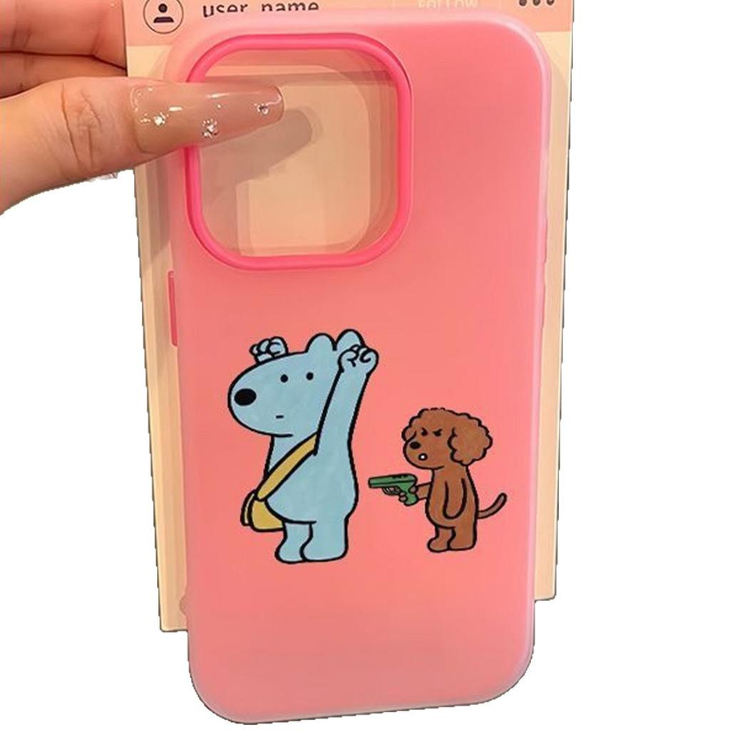 Jelly 2-in-1 for Apple Mobile Phone Case with Niche Design and All-inclusive for Apple Mobile Phone Case with Personalized High-end Creative Style
