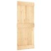 VidaXL Sliding Door and Hardware Kit 85x210 Cm Solid Pine 3332666
