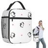 Süße Pinguin Isolierte Lunchtasche für Damen Kinder Tragbar Lebensmittelboxen Thermische Lunchbox Tragetasche