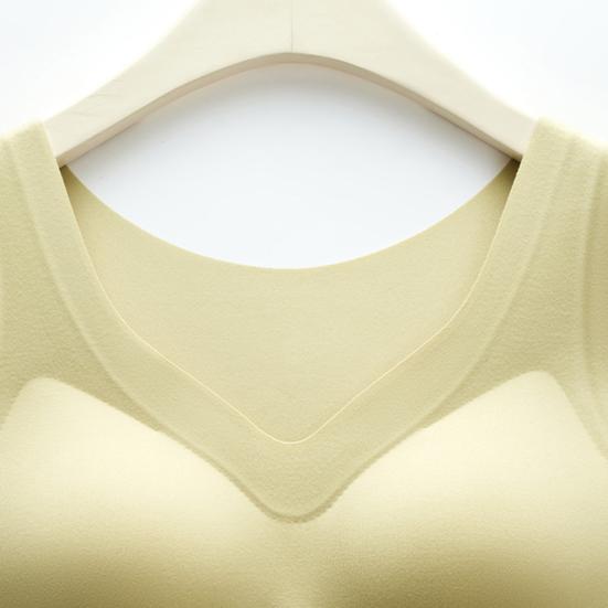 Women's Thermal Tank Top Tummy Control Sleeveless Camisole Top Seamless Padded Shapewear Winter Warm Undershirt Base Layer