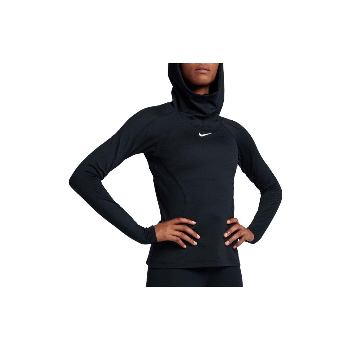

Nike Толстовка с капюшоном с логотипом, женская толстовка, черная 931978-010 M