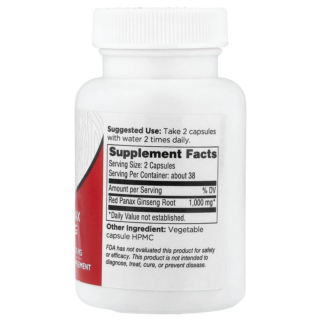 Dairyland Ginseng, Red Ginseng, 500mg, 75 Capsules