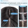 Synthetic Head Top Fake Hair Piece Hair Toppers Wigs with Bangs  Cover White Hair & Hairline