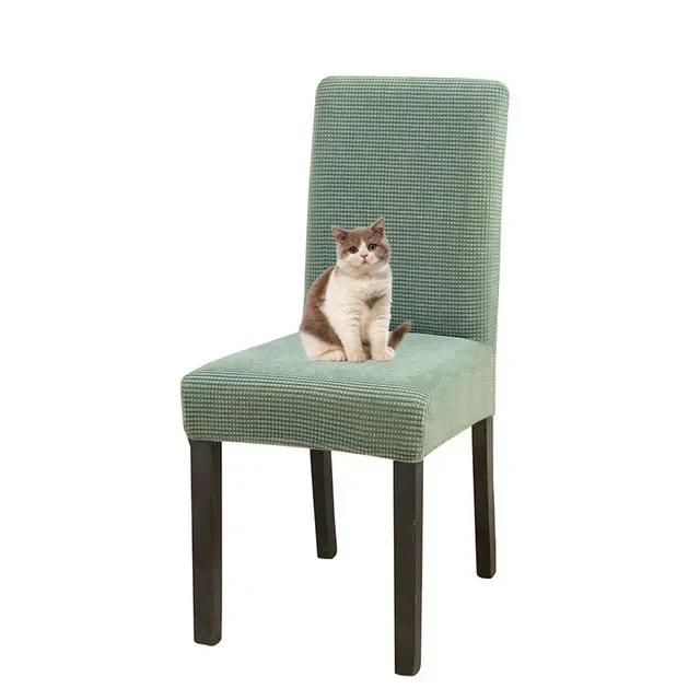 Spandex Eetkamerstoelhoes Jacquard Waterdichte Stoelhoezen voor Eetkamer Wasbare Parsons Verstelbare Stoelhoezen 1 pcs chair cover