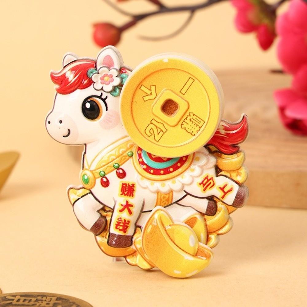 Cartoon Neujahr Magnetsticker Traditioneller Glücks-Magnetsticker Jahr des Pferdes