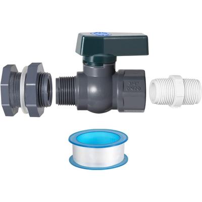 סט אחד, ערכת ברז לחבית מים מ-PVC, מתאם ניקוז מחבר עם חיבור פנימי לגינה, חבית גשם, ציוד לכלי גינה
