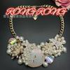 Retro Shell Pearl BJ Ocean Beach Necklace Exaggerated Isolated Antique Vintage Jewelry