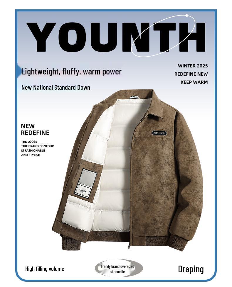 2025 Trendy Retro High Neck Down Jacket - Warm, Thick, and Stylish