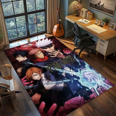 Jujutsu Kaisen Yuji Itadori Teppich für Wohnzimmer Schlafzimmer Heimdekoration Coole Filmmatte Spielbodenmatte