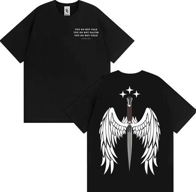 Limited Bat Boys Azriel Shadowsinger T Shirt Men's Clothing Harajuku Vintage Graphic T Shirts Male Summer Tops Short Sleeve Tees