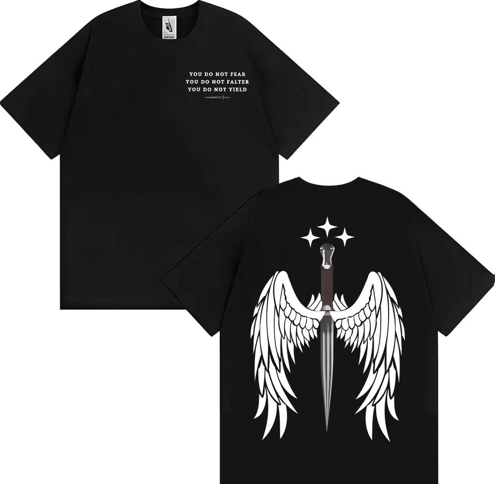 Limited Bat Boys Azriel Shadowsinger T Shirt Men's Clothing Harajuku Vintage Graphic T Shirts Male Summer Tops Short Sleeve Tees