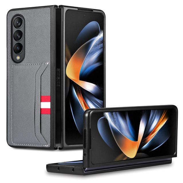 Card Holder Slim Protection Fashion Leather Case For Samsung Galaxy Z Fold 4 Fold3 Fold4 Fold2 Zfold4 Fold 3 2 5g Phone Bag