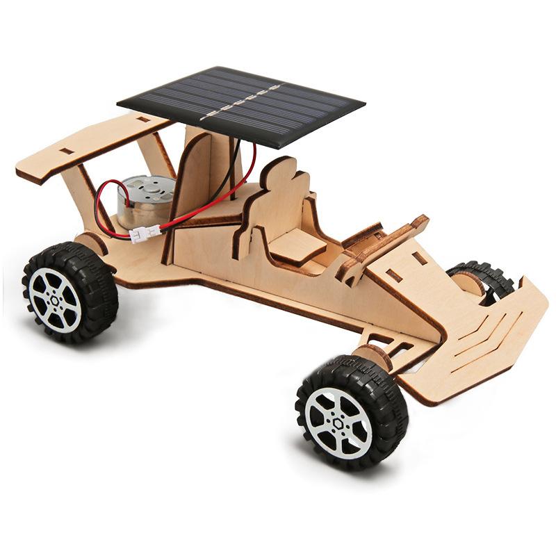 1 Set DIY Science Experiment Kit & Education Model DIY Solar-powered Racing Cars Toy Physics Science Toys For Children Gift·