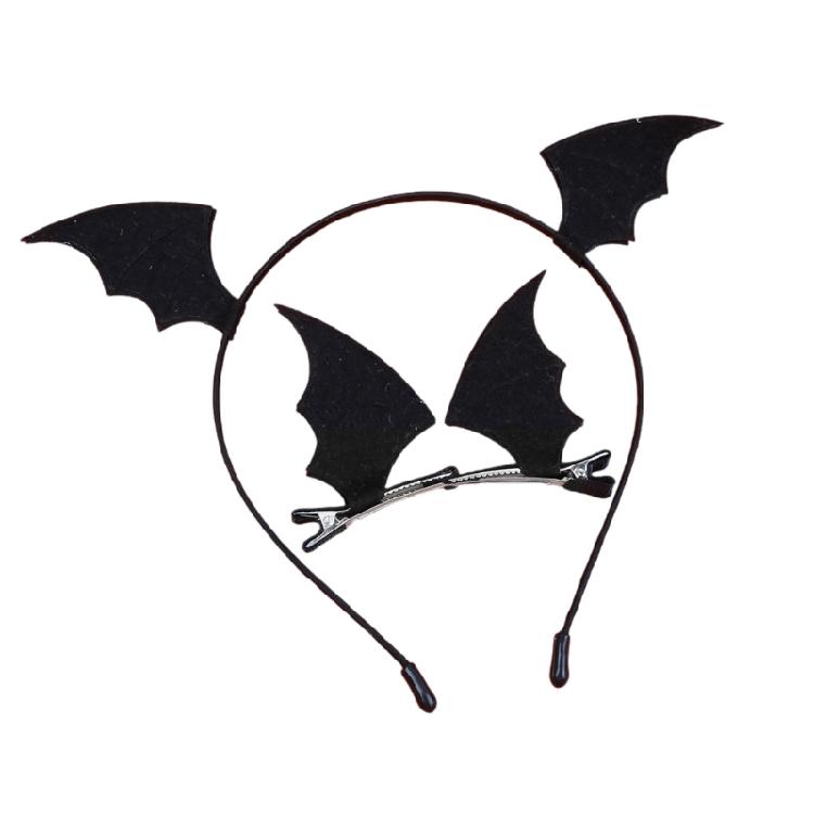 Transformative Devil Horns 3pcs Hair Clip Headband Set Party Headpieces for Halloween Costume Enhancement