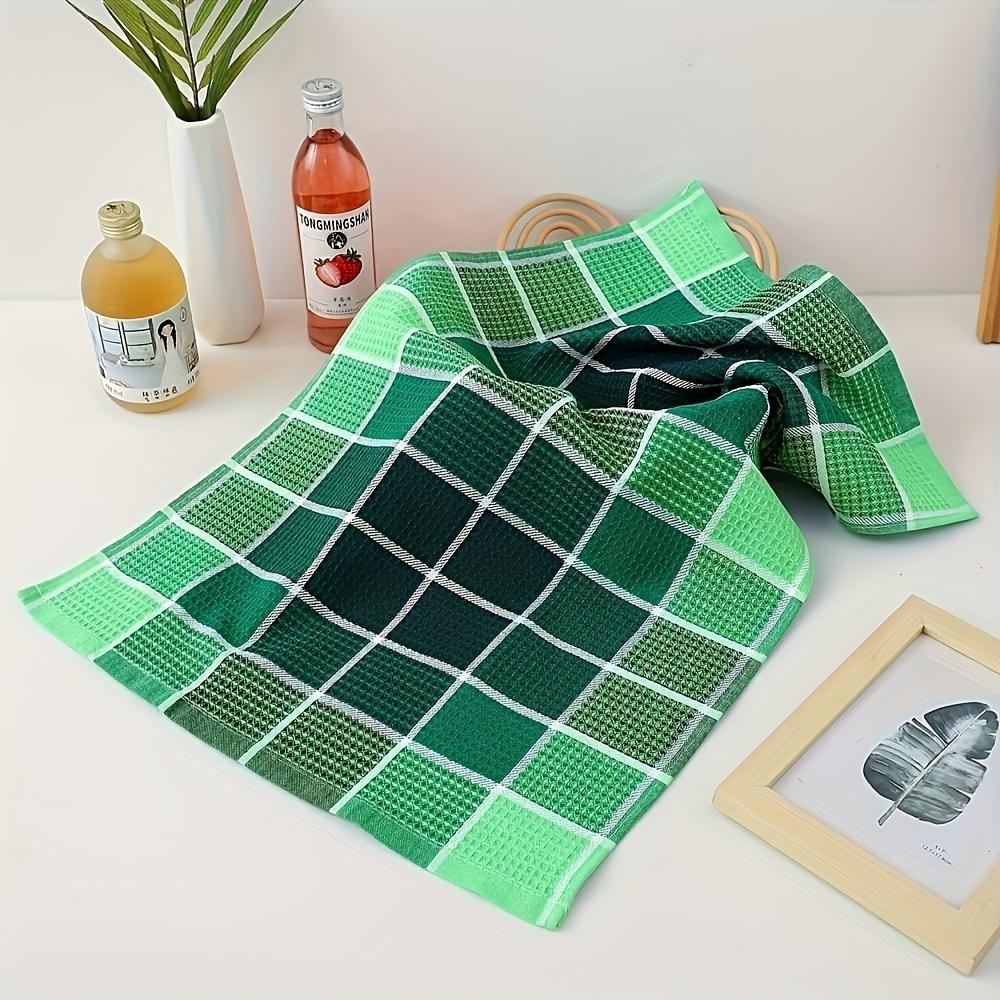 4/8pcs Large Kitchen Dish Towels - Super Soft, Highly Absorbent, Quick-Dry Cotton Towels with Bright Colors for Home Use