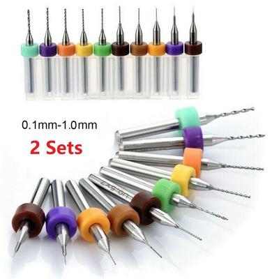 Power Tool-20Pcs 0.1-1.0mm PCB Drill Bits Set Circuit Micro Mini Board Print Carbide