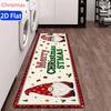 Cute Xmas Gingerbread Man Bedroom Living Room Laundry Floor Mat Entryway Area Rug Kitchen Runner Rug Anniversary Home Decor