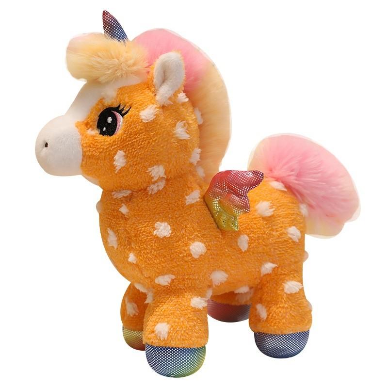 Sunlight Rainbow Horse Plush Toy With Soft Polyester Fill For Kids Playroom Decor