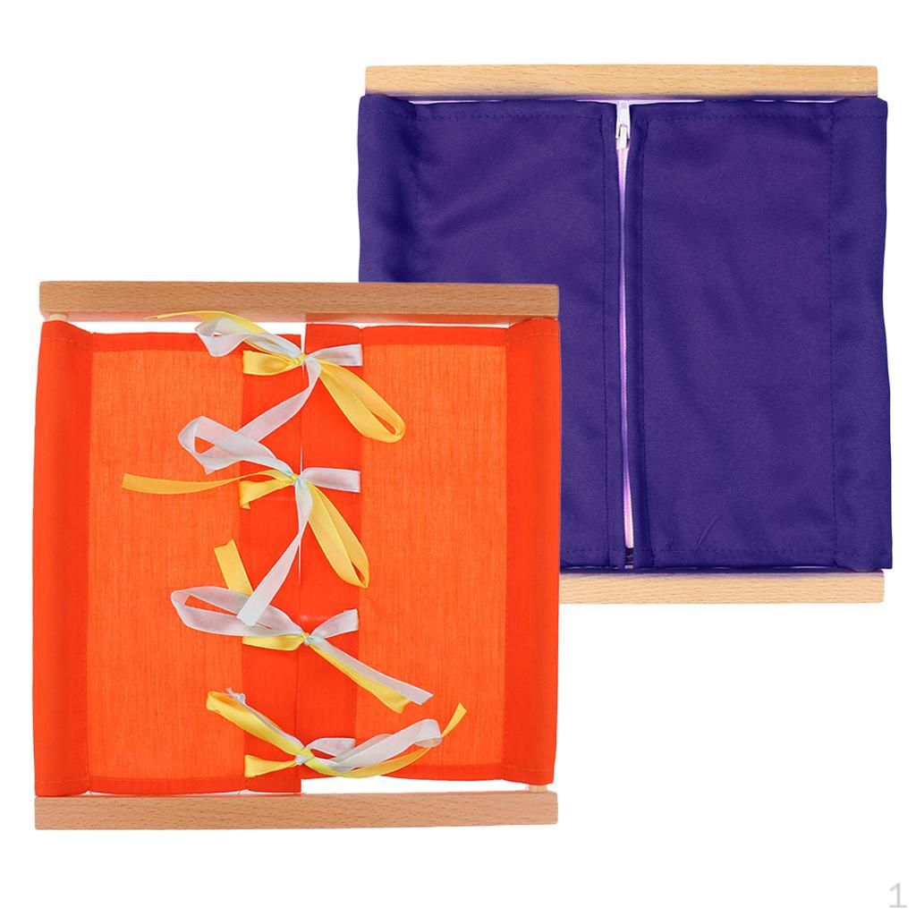 

2pcs Montessori Basic Life Skill Development Material Buttoning Dressing
