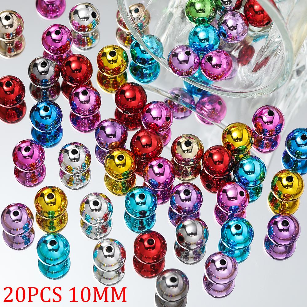 

8/10/12MM Vibrant Xmas Mixcolor Acrylic Beads Ideal For Jewelry Making Holiday Dress Up Christmas Shiny Beauty Butterfly Beads