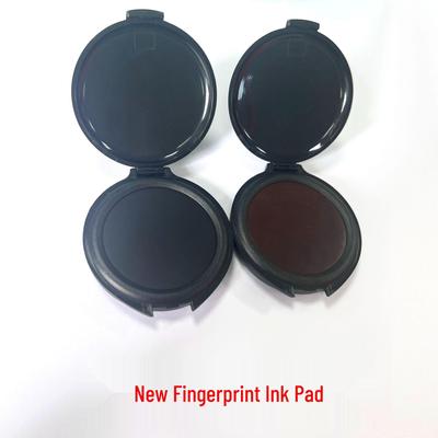 Almofada de Tinta Vermelha para Impressão Digital Portátil de Secagem Rápida - Segura, Fácil de Limpar, Tamanho Pequeno