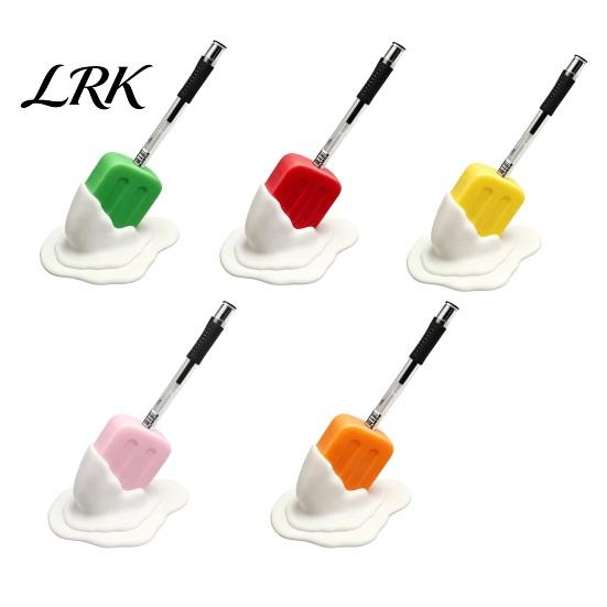 Unique Desk Decor Cute Melting Popsicle Pen Holder, Decorative Stationery Organizer, Desktop Ornament Durable PLA Container for Office And School