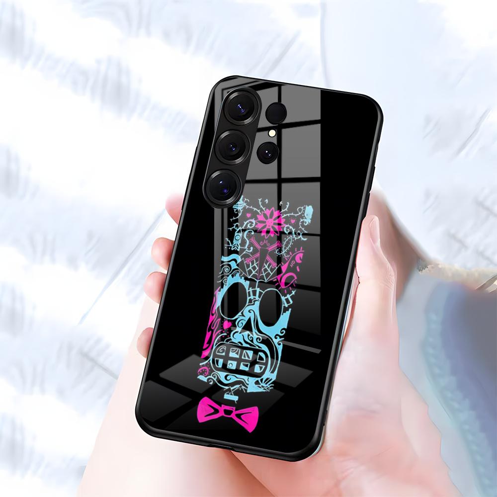G-Grim F-Fandango Handyhülle Für Samsung S26 S25 S24 FE S23 S22 S21 Plus S20 Ultra Note20Ultra Schwarze Glasabdeckung