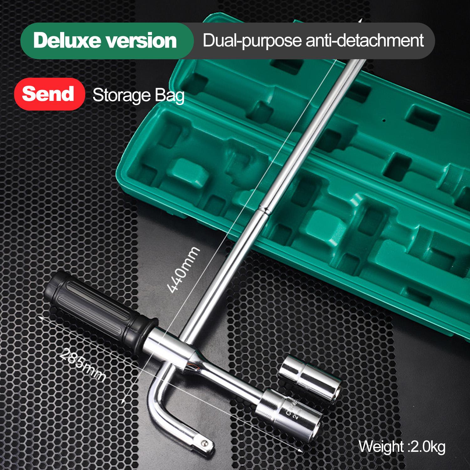 Motorcycle Tire Wrench Hand Tools Universal Extended Car Tire Change Cross Socket Set Lug Wrench Wheel Nut Wrench Set