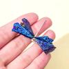 1Pcs Natural Electroplated Blue Black Tourmaline Crystal Brooch | Handmade Healing Energy Stone, Diy Decor, Perfect Mother'S Day