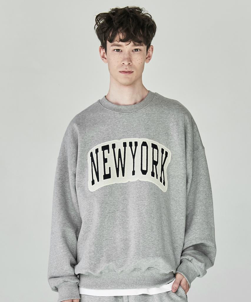 PAPERBOY Chain New York Sweatshirt - Melange