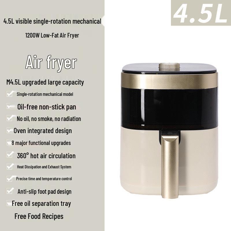 Marken-Multifunktions-Heißluftfritteuse, 4,5L große Kapazität
