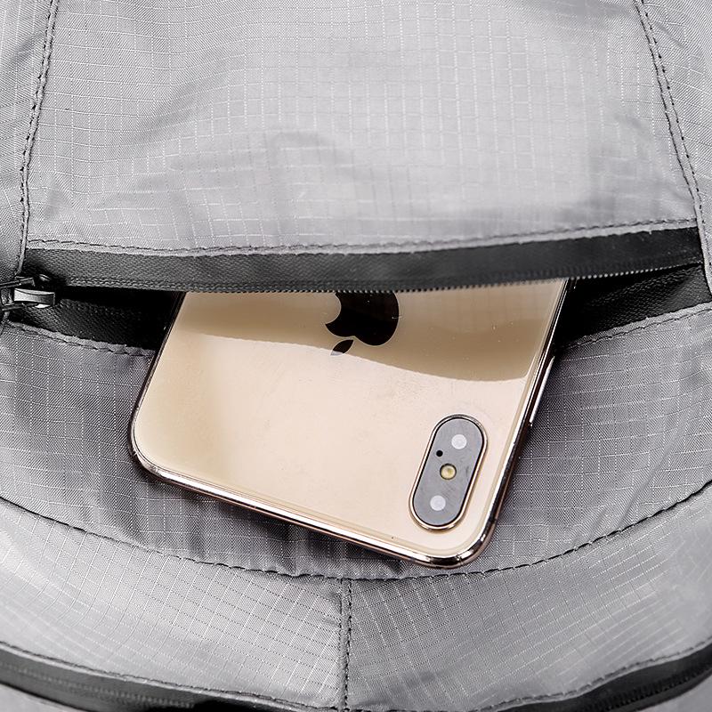 Wasserabweisender, leichter, faltbarer Rucksack mit großem Fassungsvermögen für Fitnessstudio & Reisen