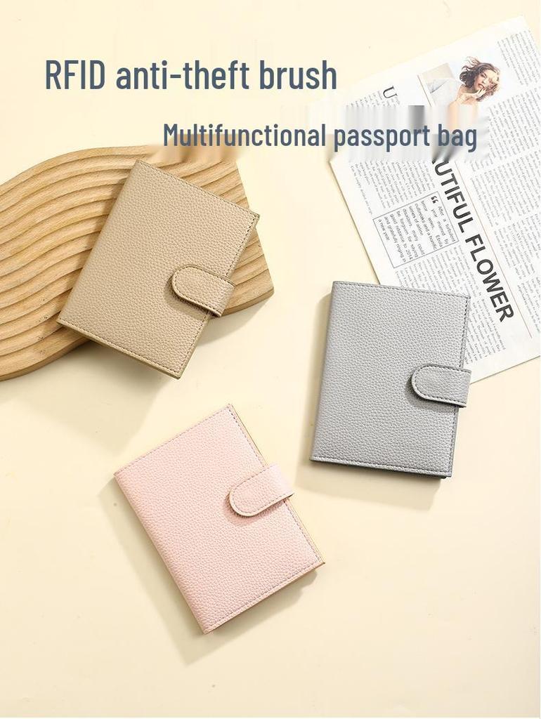 Passport and Ticket Protective Travel Cover with Card and Document Holder - Portable and Multifunctional Storage Bag