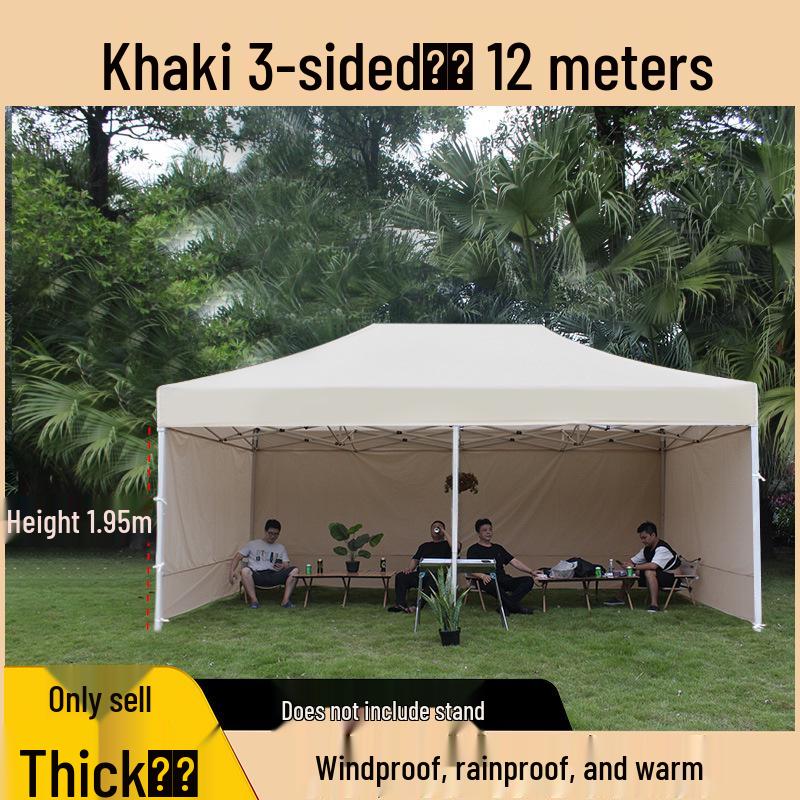 Transparent Tent Side Panel: Windproof & Waterproof Outdoor Canopy Enclosure with Thick Fabric and Durable Edging
