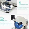 Mini Cutting Machine High Power Mini Desktop 45 Degree Home Woodworking High Precision Acrylic Aluminum Alloy Cutting Machine