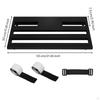 Guitar Pedalboard Aluminum Alloy Effects with Strap Matte Black