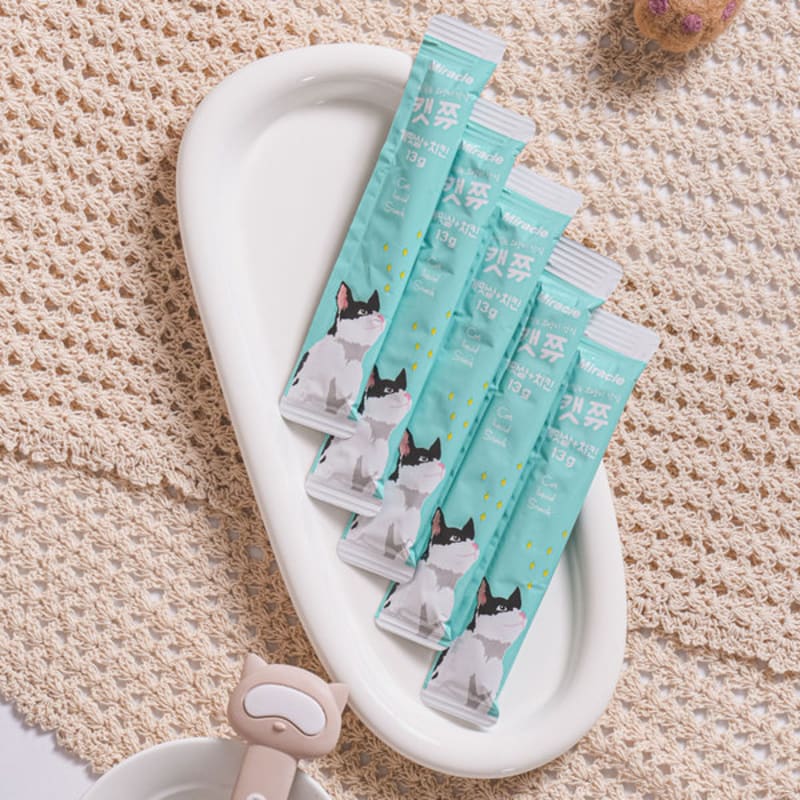 [Pet] 5 Cat Chew Sticks, Crab Meat & Chicken