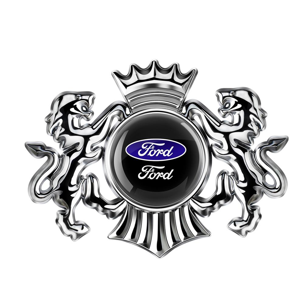 1PCS Car Metal Badge Sticker Body Trunk Decoration For Ford Mustang S-Max C-Max B-Max ST Racing Mondeo Kuga Escort Falcon Tierra
