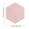 2Pcs Hexagon Felt Wall Stickers Self Adhesive Felt Memo Boards for Home Office Kitchen Wall Photo Display Note Board